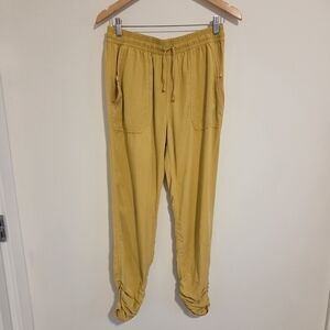 Thread & Suppy Monarch Gold Runched Ankle Jogger Pants